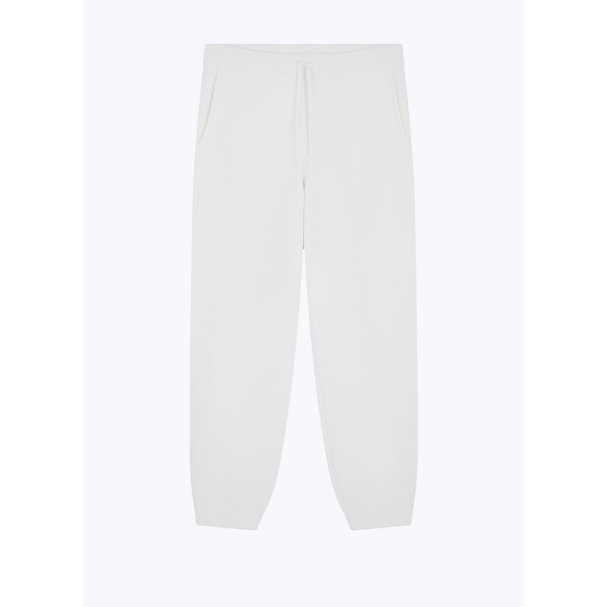 Certified Wool And Cotton Joggers - Ecru