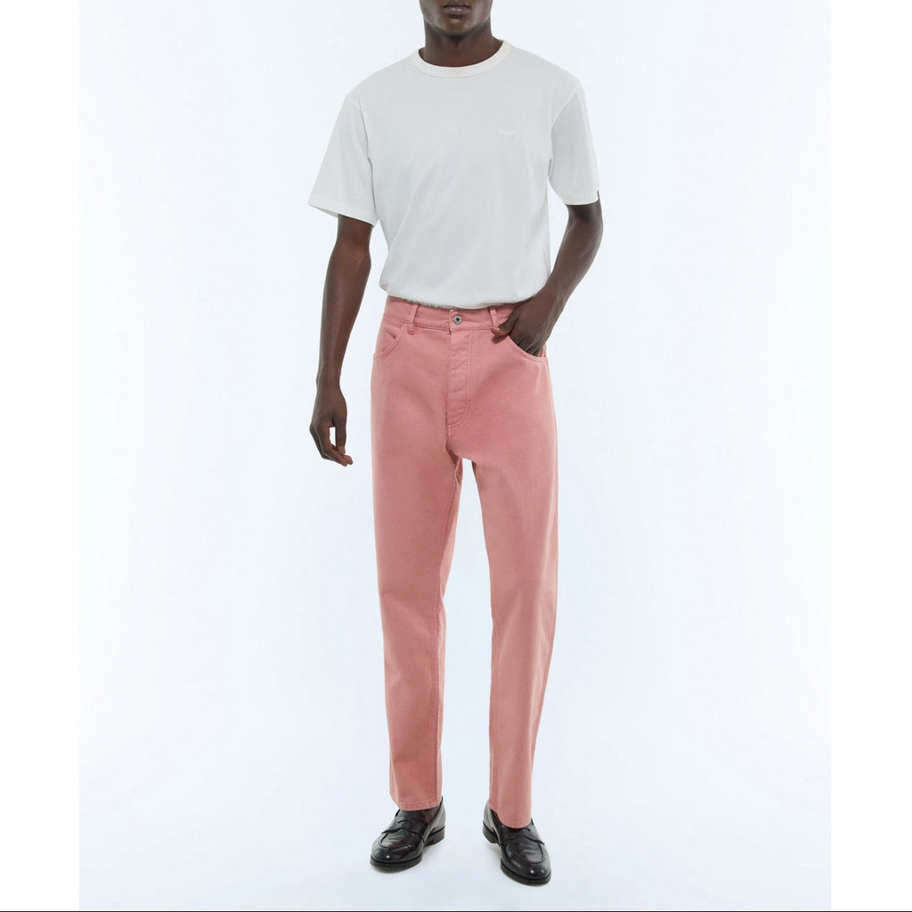 5-Pocket Cotton Twill Trousers - Pink