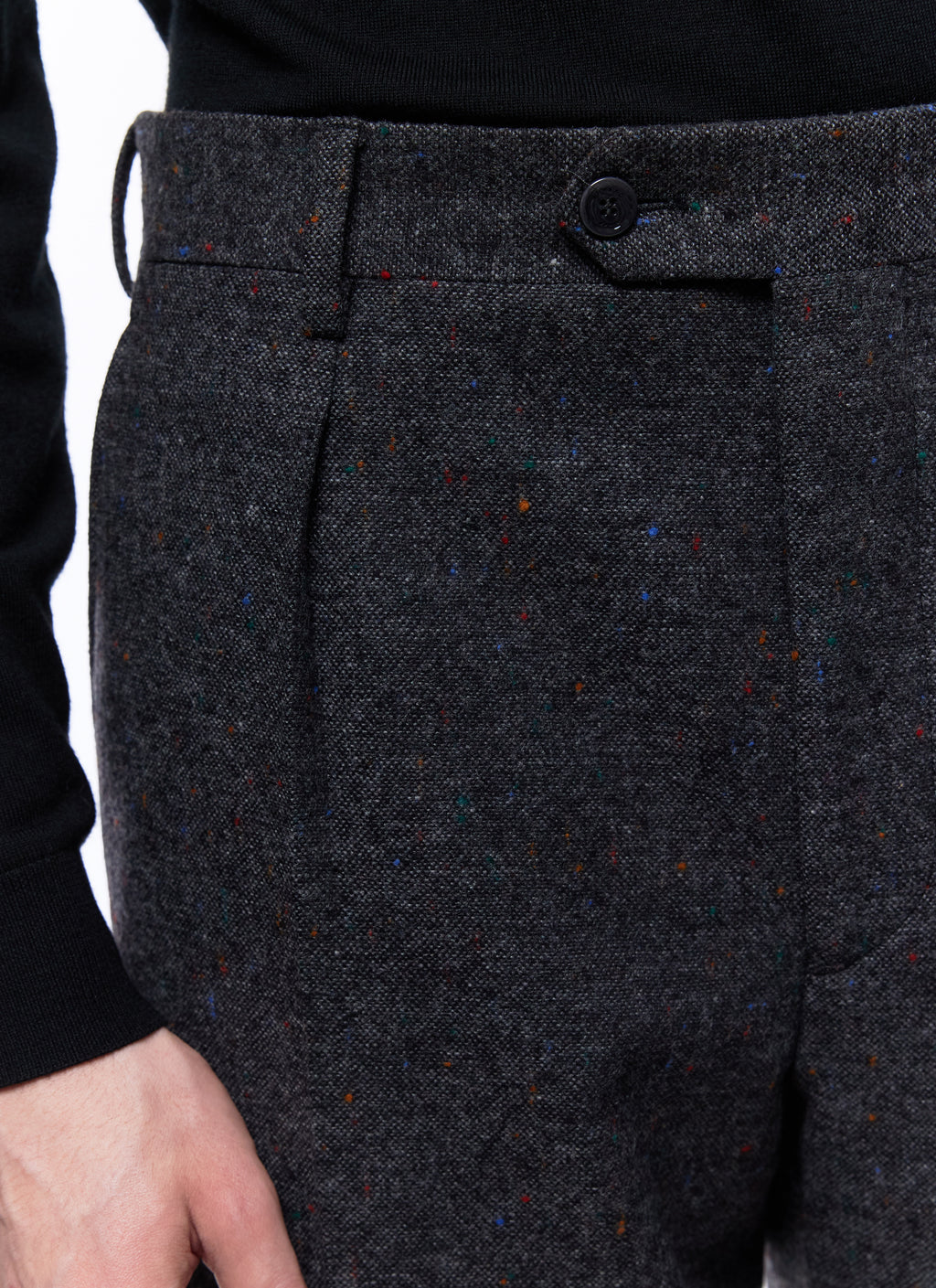 Pantalon En Tweed - Anthracite