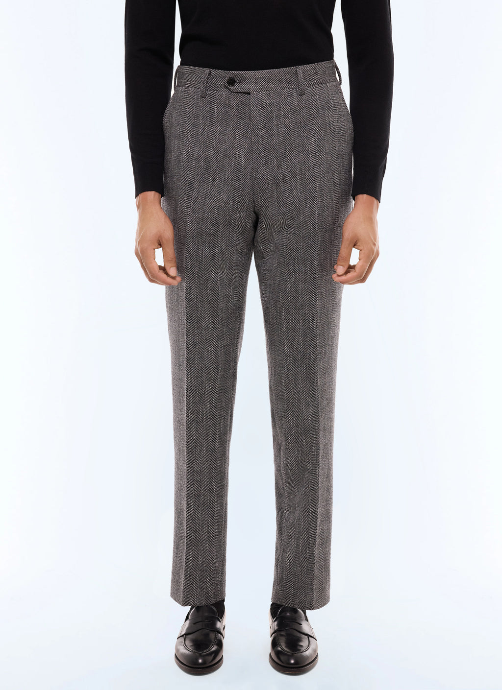 Pantalon À Chevrons - Acier