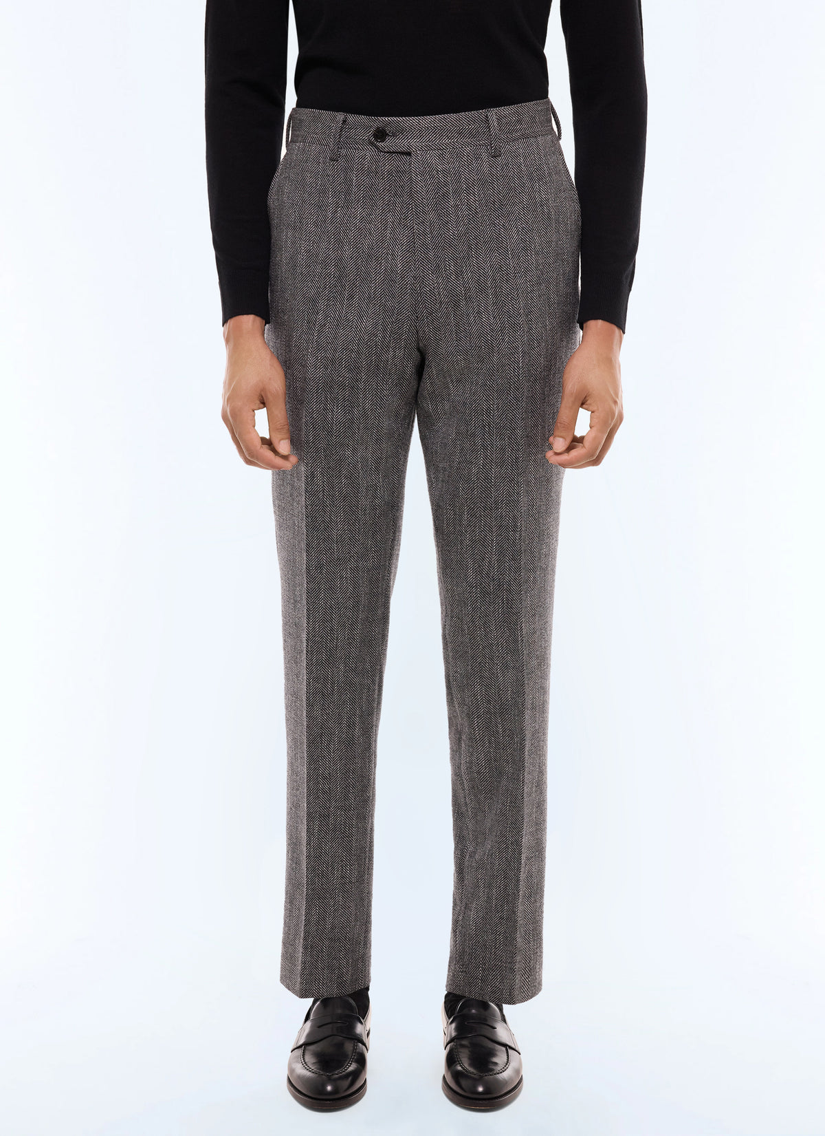 Pantalon À Chevrons - Acier