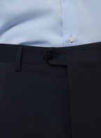 Plain Suit Trousers - Navy