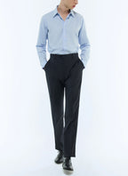 Plain Suit Trousers - Navy