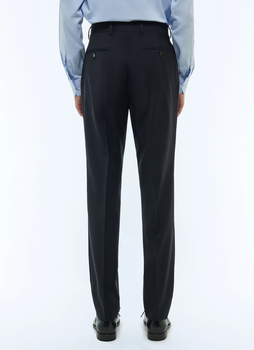 Plain Suit Trousers - Navy