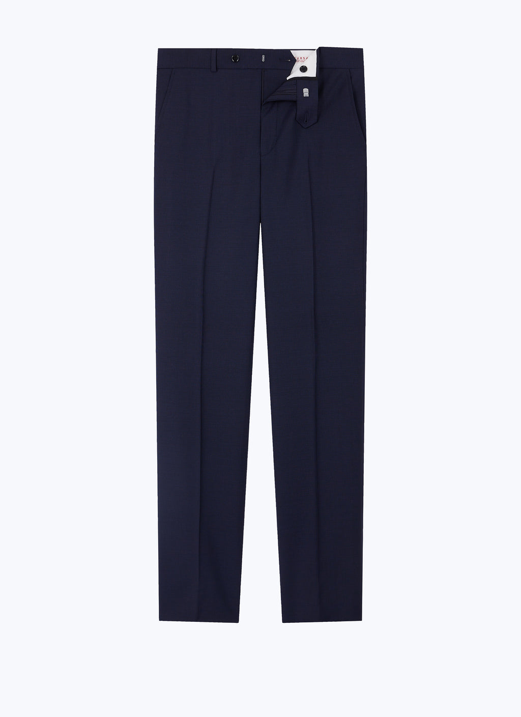 Plain Suit Trousers - Navy
