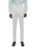 Pantalon En Lin Sans Pinces - Blanc