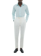 Pantalon En Lin Sans Pinces - Blanc