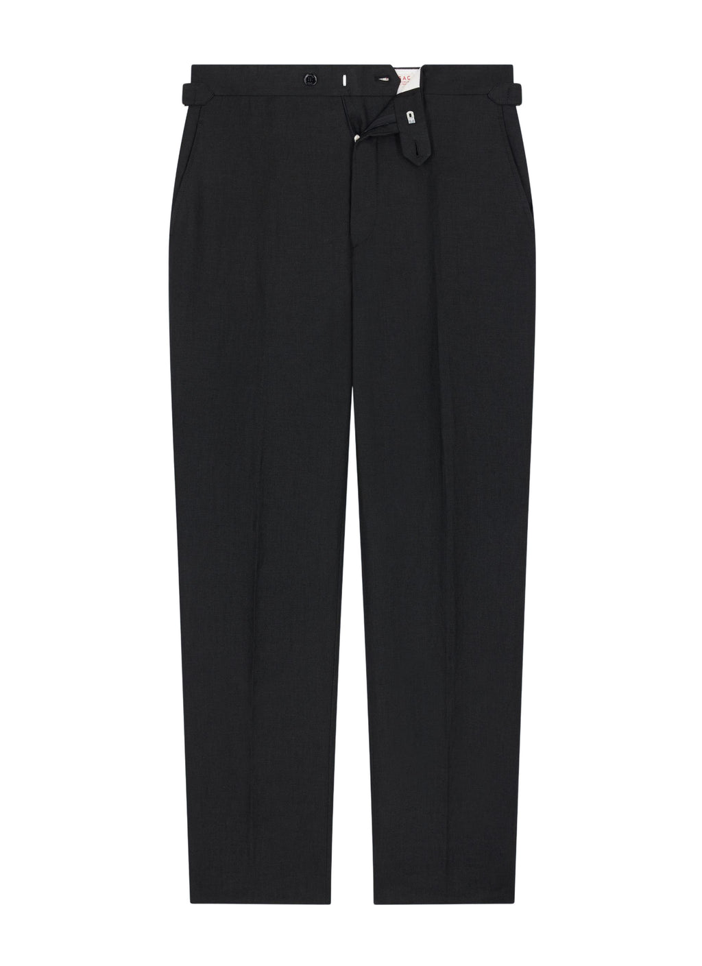 Pantalon En Lin Sans Pinces - Noir
