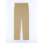 Cotton Serge Cargo Pants - Beige