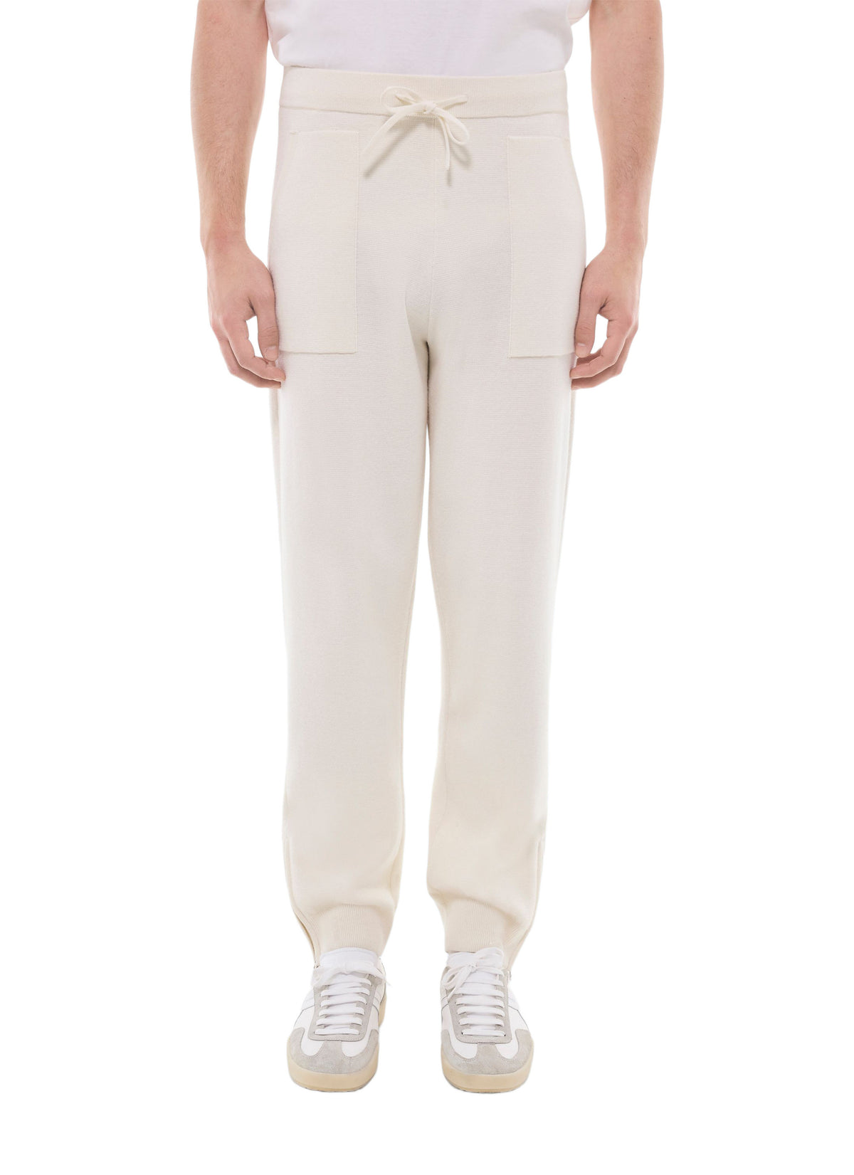 Pantalon De Jogging En Maille - Écru