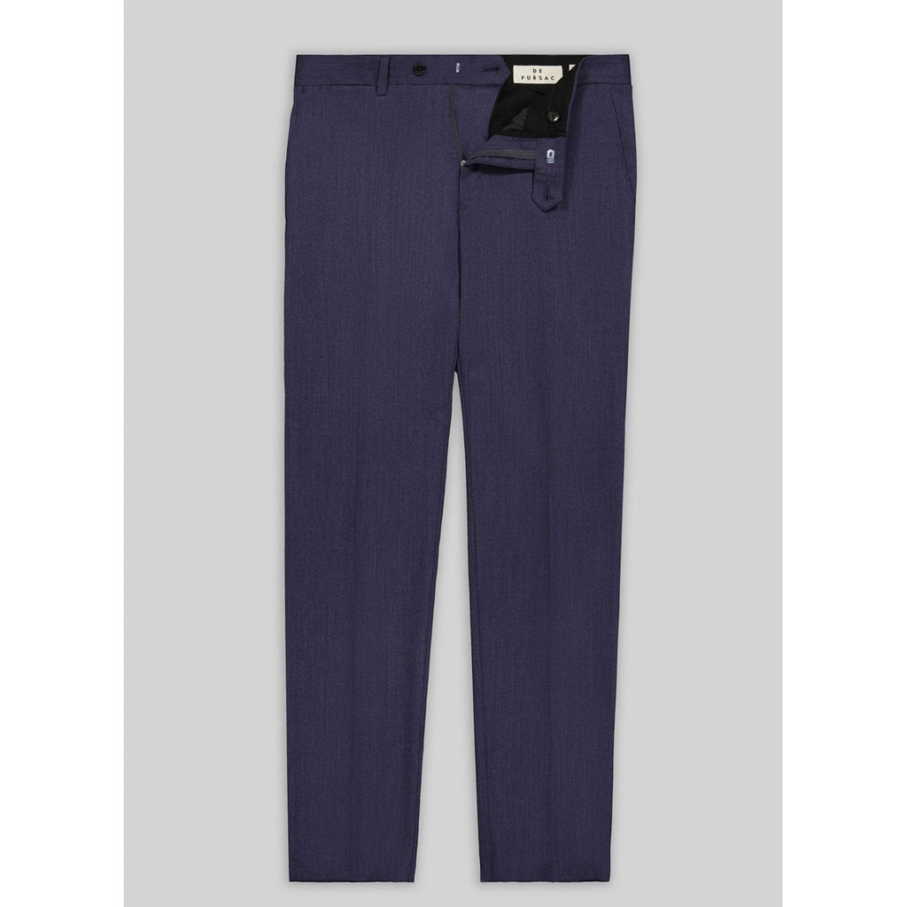 Fursac - Pantalón de traje I-Travel en lona efecto "Jersey" - Carbono