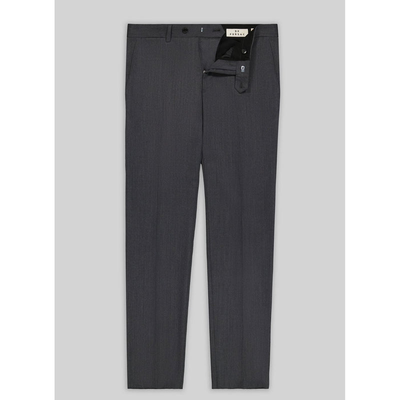 Fursac - Pantalon En Serge De Laine Grise