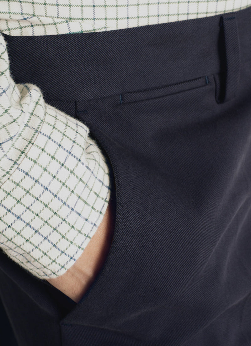 Fursac - Gots Stretch Cotton Gabardine Chino - Carbon