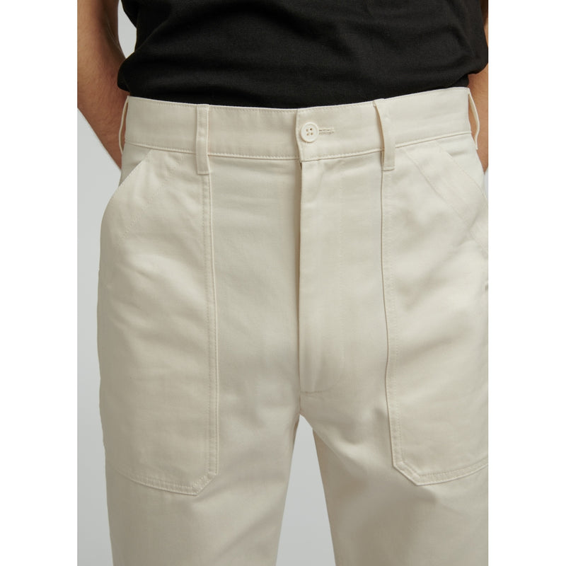 Fursac - Ecru Cotton Gabardine Cargo Pants