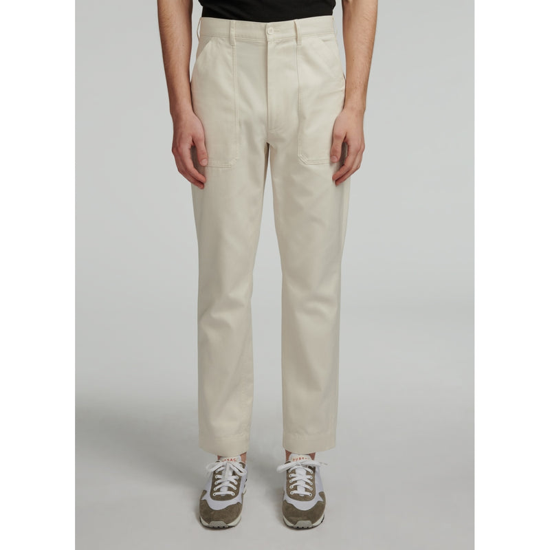 Fursac - Pantalones Cargo Gabardina Algodón Crudo