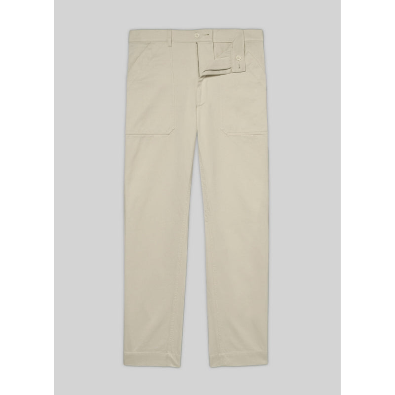 Fursac - Pantalon Cargo En Gabardine De Coton Écru