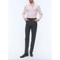 Pantalón Gris De Lona De Lana Fresco - Gris