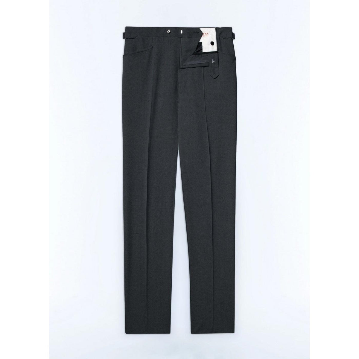 Pantalon Gris En Toile De Laine Fresco - Gris