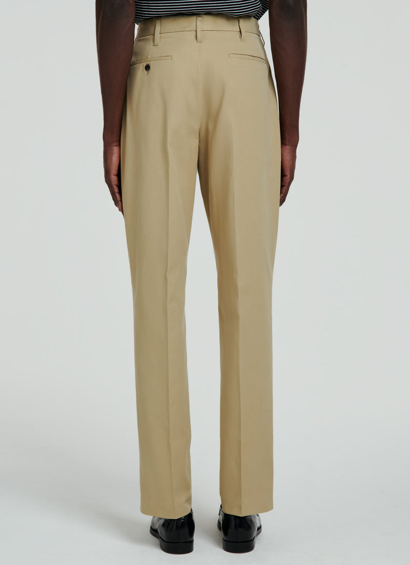 Fursac - Pantalon Chino Large En Gabardine De Coton - Beige