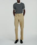 Fursac - Pantalon Chino Large En Gabardine De Coton - Beige