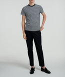 Fursac - Pantalón chino ancho de gabardina de algodón - Negro - Hombre