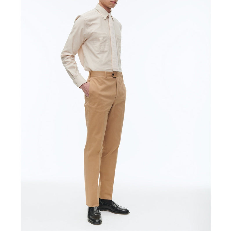 Pantalón de lona de algodón - Beige