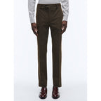 Fursac - Chino En Gabardine De Coton - Chocolat - Homme