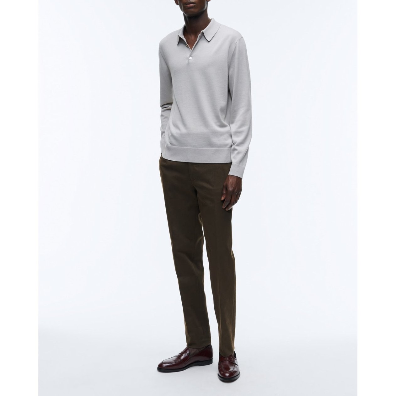 Fursac - Chino En Gabardine De Coton - Chocolat - Homme