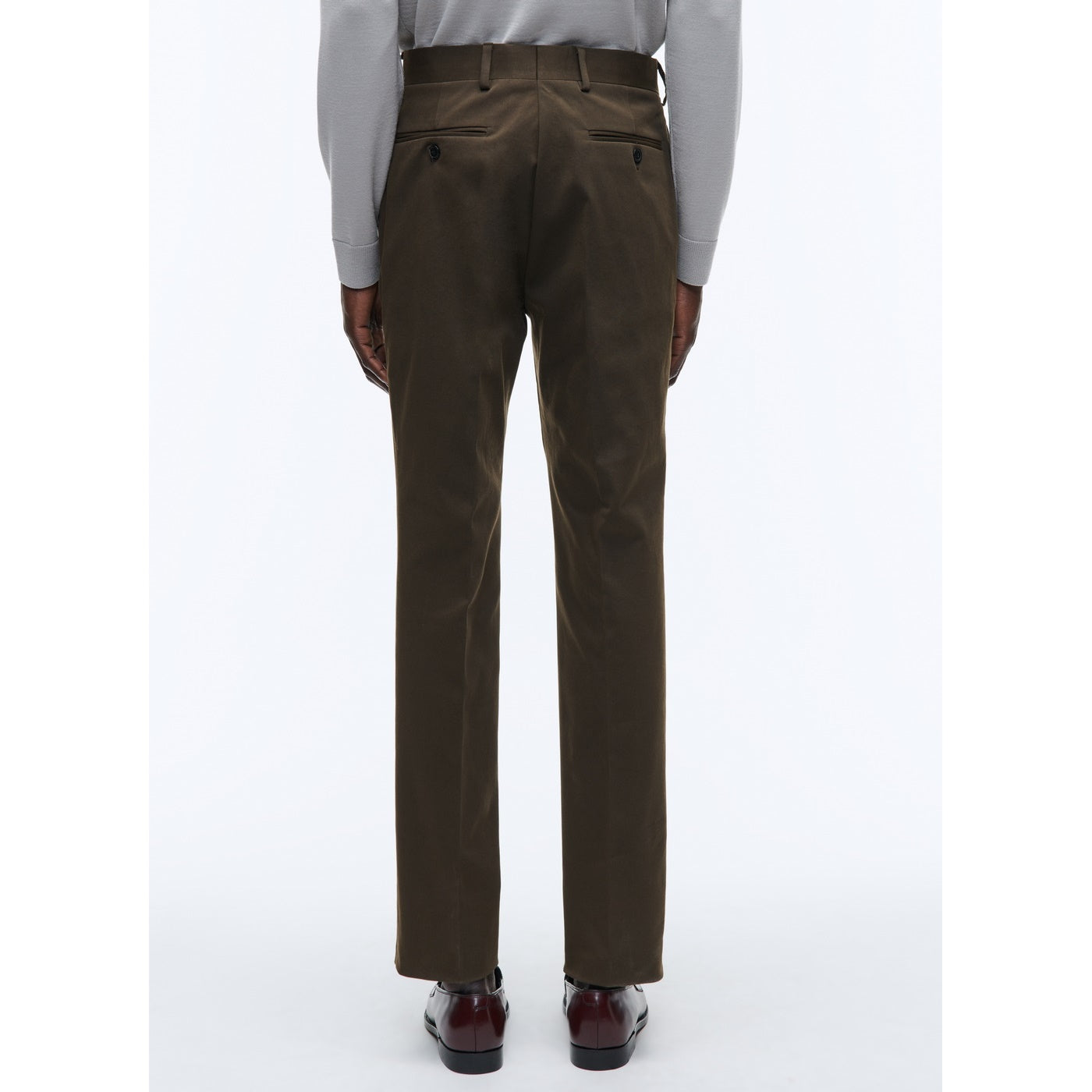 Fursac - Chino En Gabardine De Coton - Chocolat - Homme