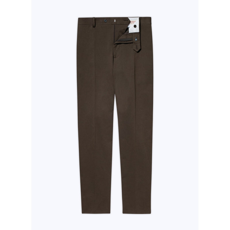 Fursac - Chinos De Gabardina De Algodón - Chocolate - Hombre