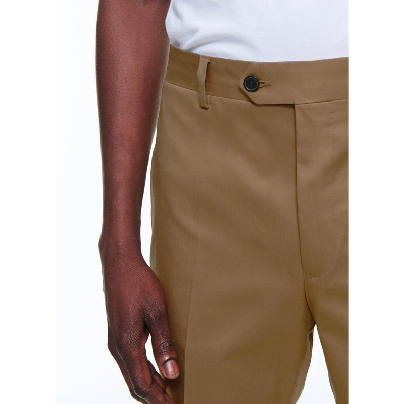 Pantalon Chino En Serge De Coton - Tilleul