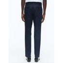 Pantalón chino de gabardina de algodón azul marino - Azul marino
