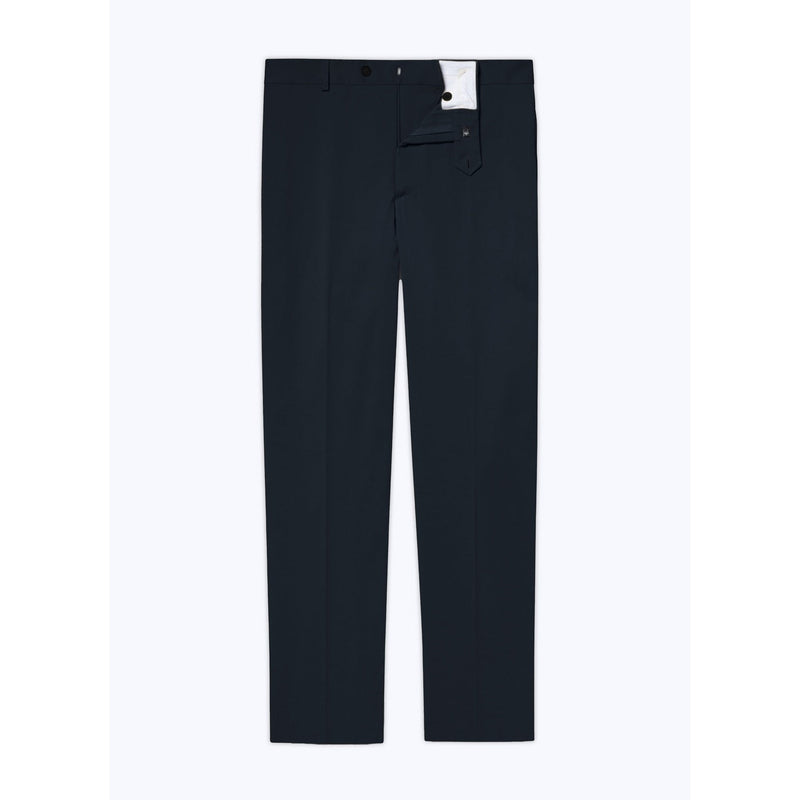 Pantalón chino de gabardina de algodón azul marino - Azul marino