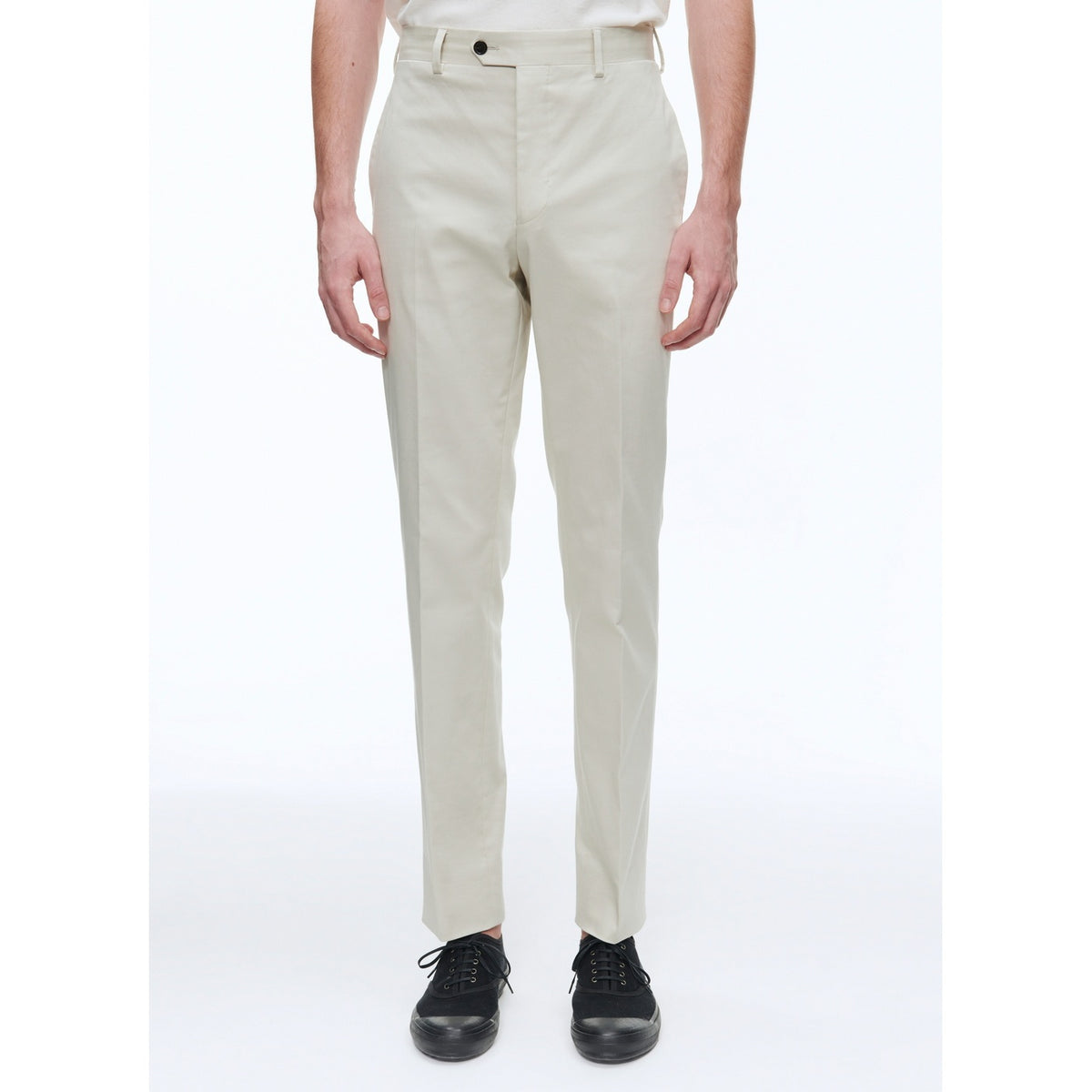 Gabardine-Chino In Kreide - Natur