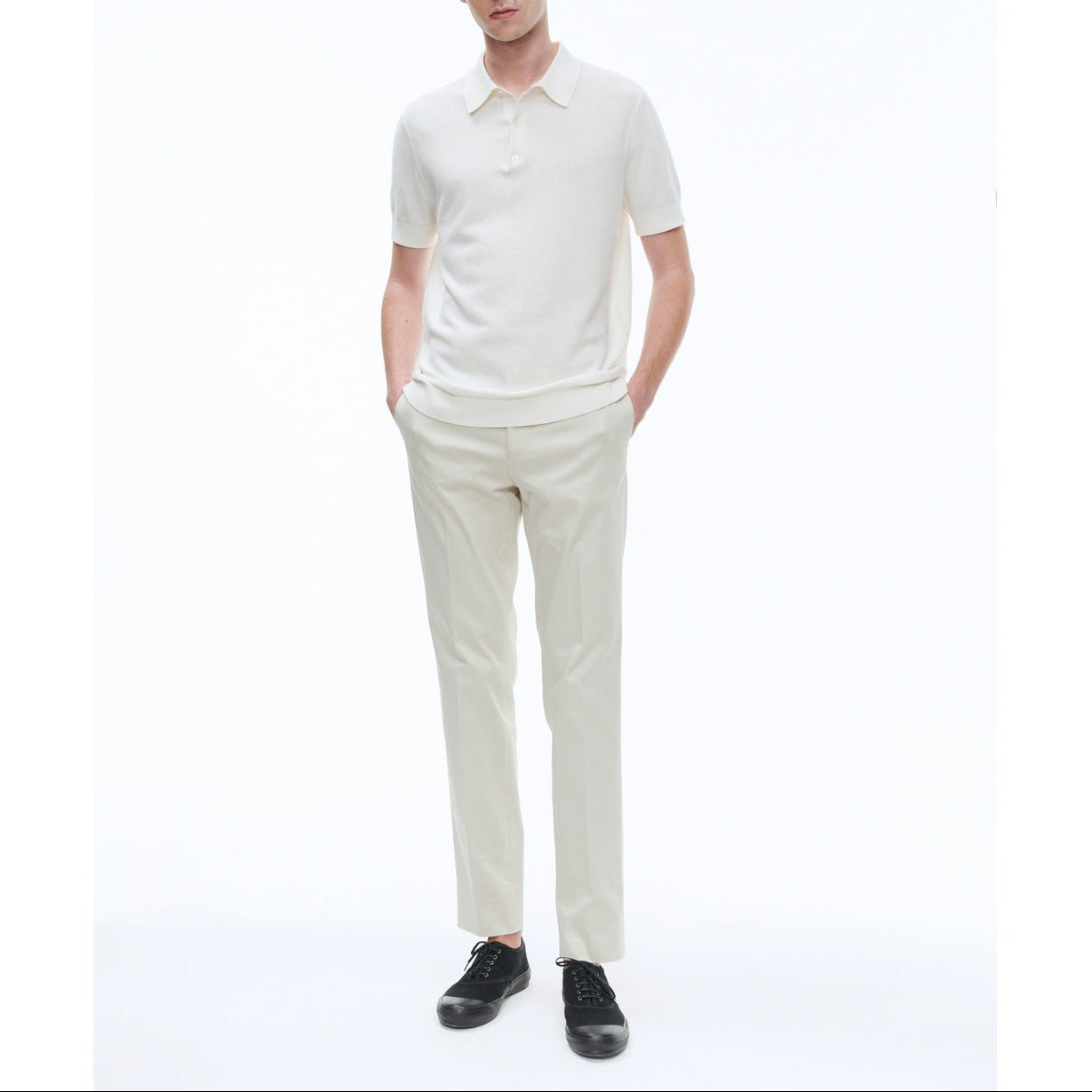 Fursac - Chino Gabardine Craie - Naturel