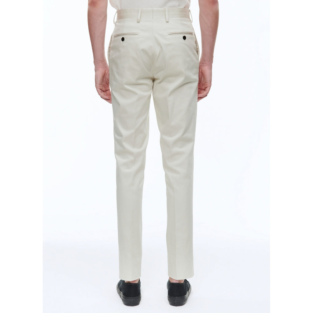 Gabardine-Chino In Kreide - Natur