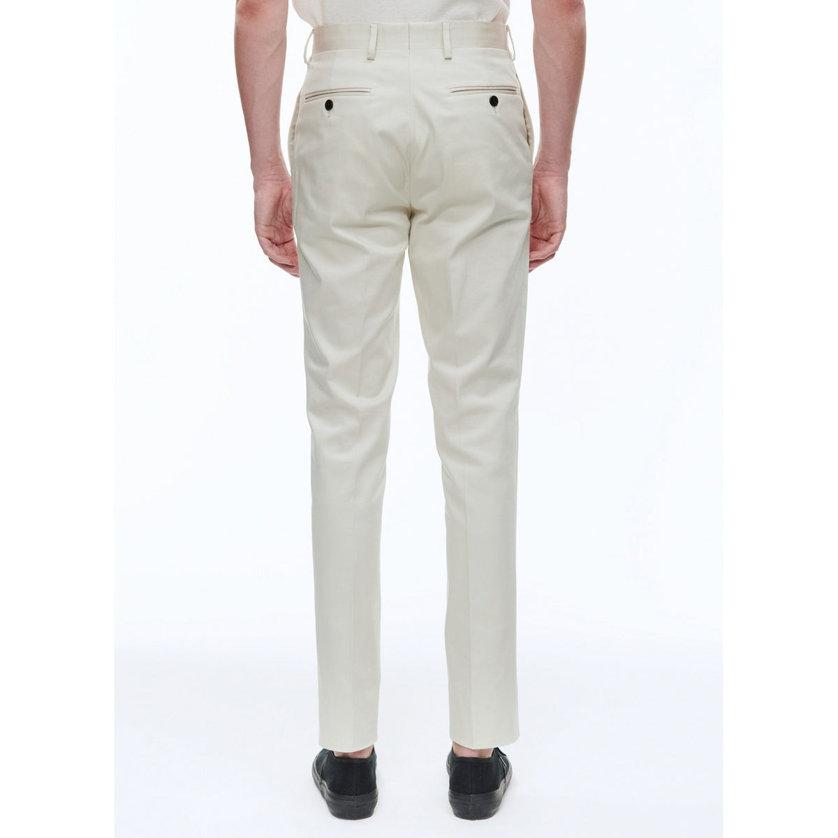 Gabardine-Chino In Kreide - Natur