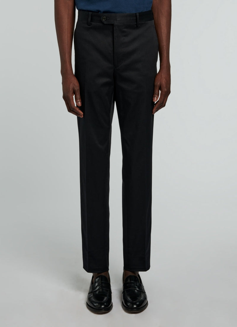 Pantalon Chino En Gabardine De Coton - Marine - Homme