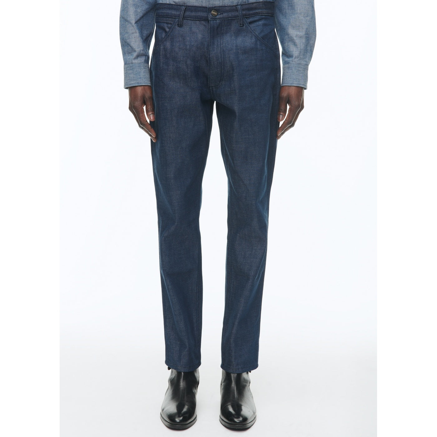 Pantalón 5 Bolsillos De Algodón Orgánico - Azul Denim