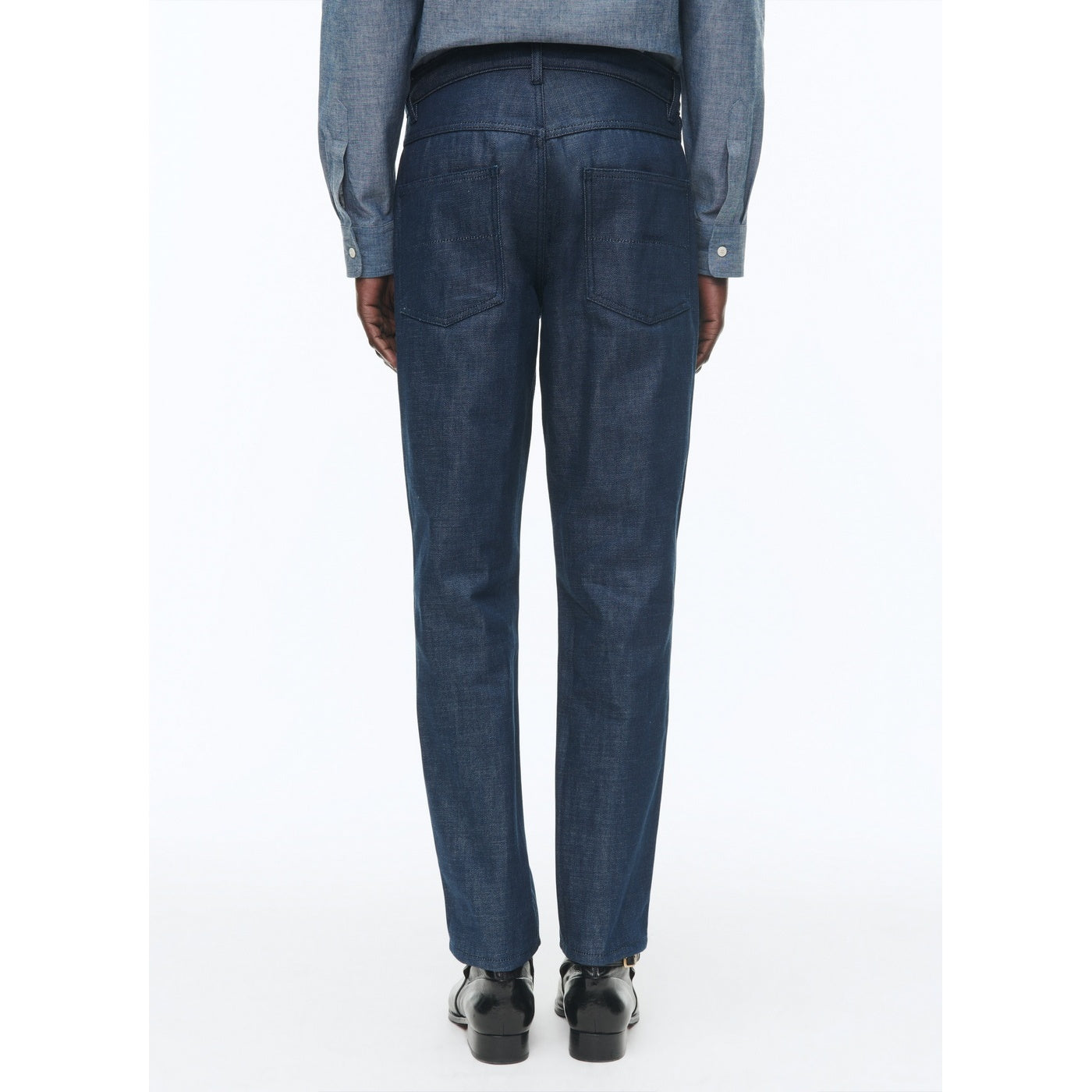 Pantalón 5 Bolsillos De Algodón Orgánico - Azul Denim