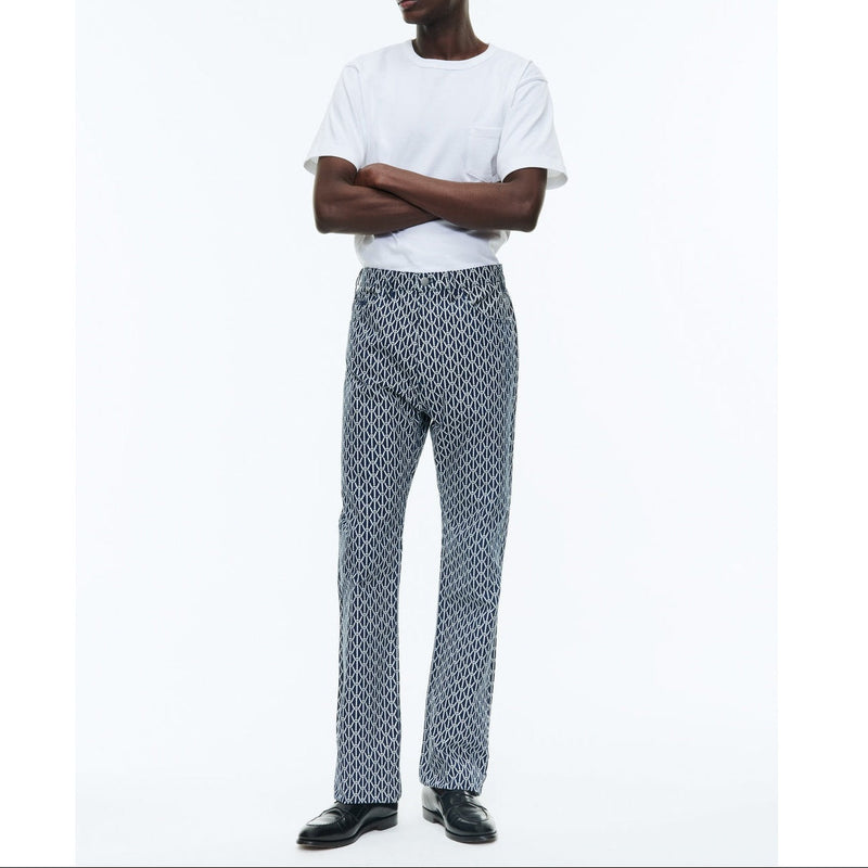 Pantalón vaquero de algodón con 5 bolsillos - Azul