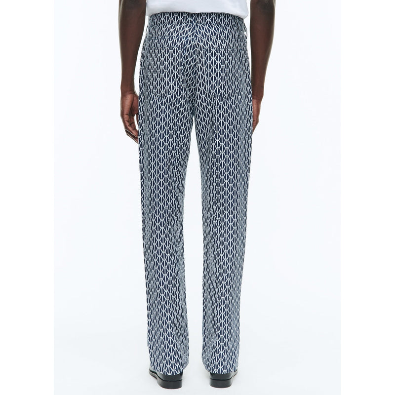 Pantalón vaquero de algodón con 5 bolsillos - Azul