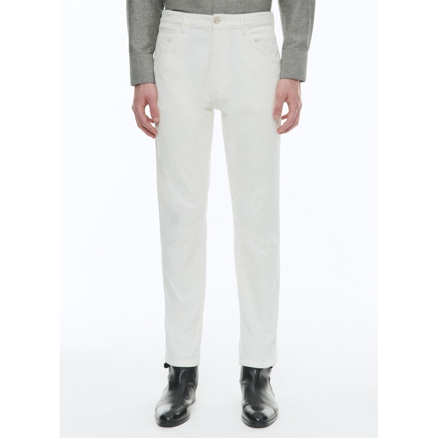 Corduroy Trousers - White