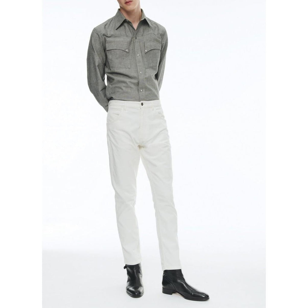 Corduroy Trousers - White