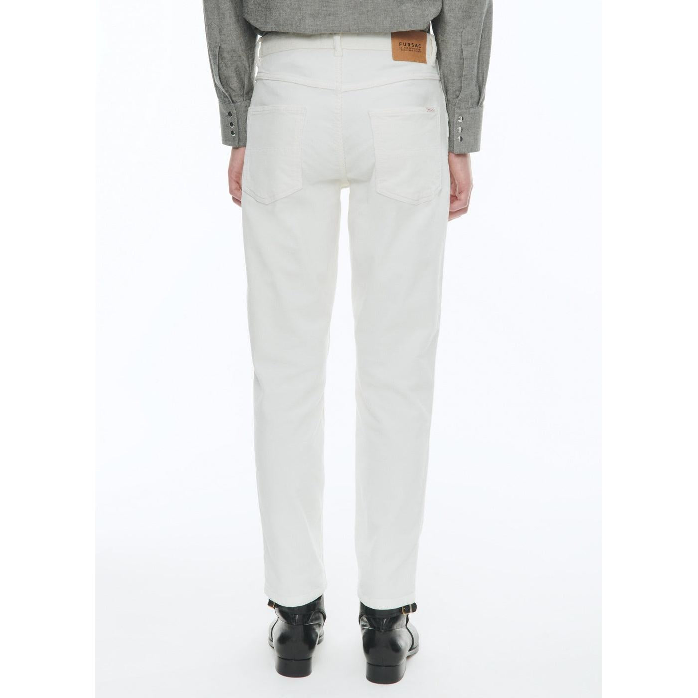 Corduroy Trousers - White