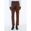 Pantalon En Velours Côtelé Marron - Brun