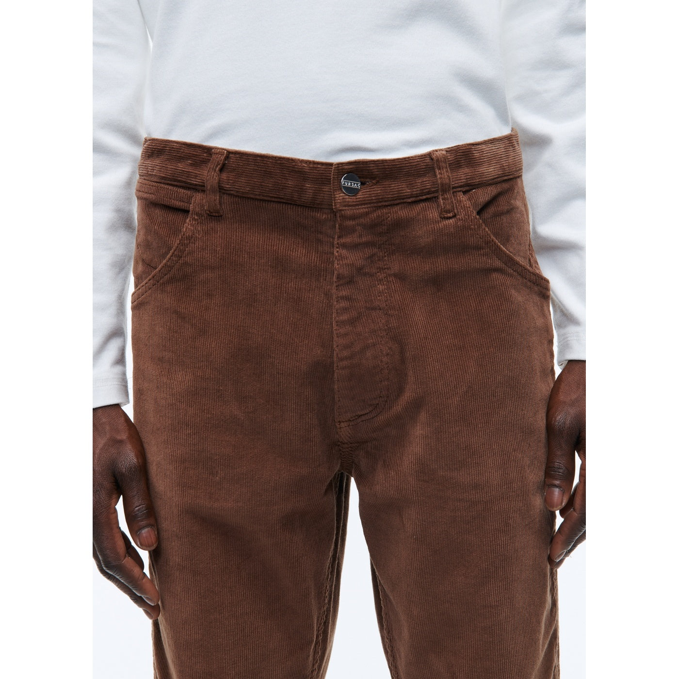 Brown Corduroy Trousers - Brown