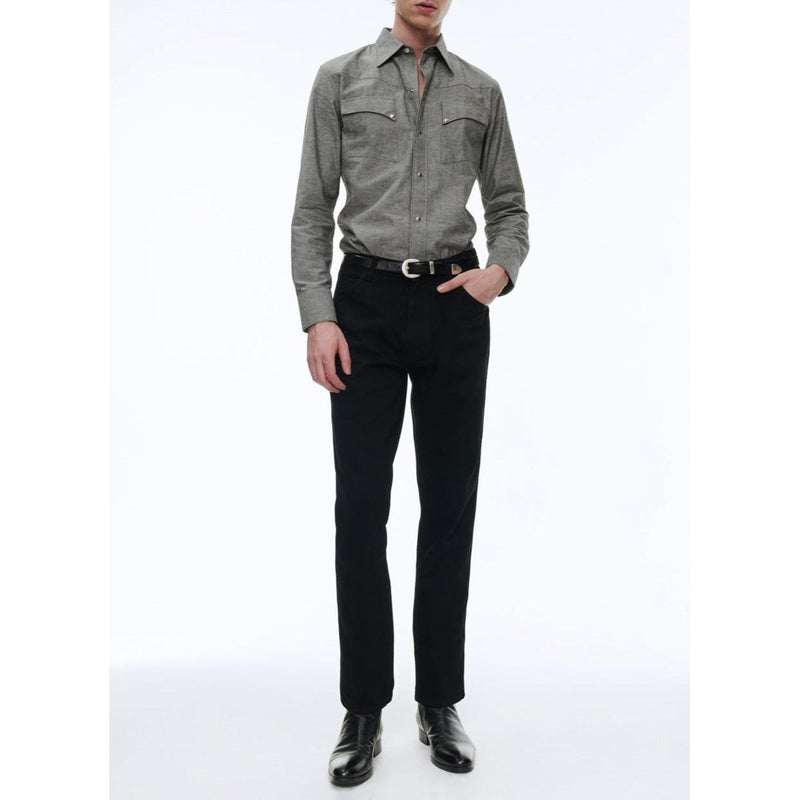 Pantalon En Velours Côtelé - Noir