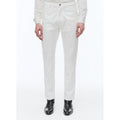 Pantalon 5 Poches En Serge De Coton - Blanc