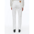 Fursac - Pantalon 5 Poches En Serge De Coton - Blanc
